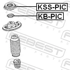 KBPIC Febest Підшипник опори амортизатора
