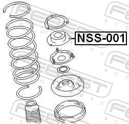 NSS001 Febest Кріплення переднього амортизатора