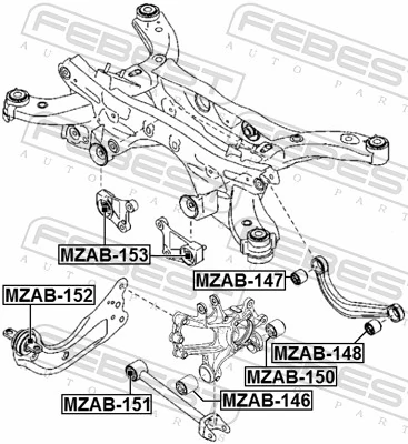 Купити D25CX1260 RBI Сайлентблок цапфи задньої