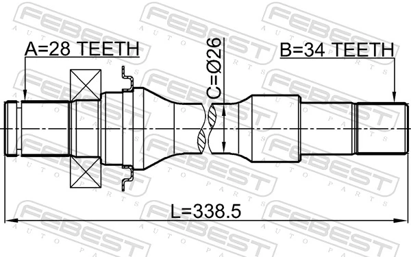 2212CARRH Febest Промвал