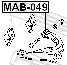 MAB049 Febest Сайлентблок верхнього важеля