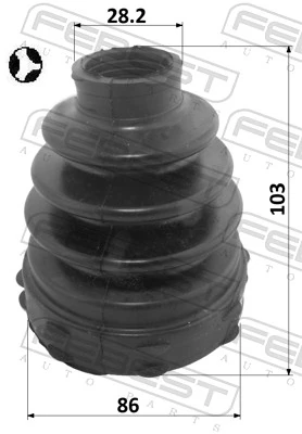 2515BOX3DT Febest Радіатор опалювача салону