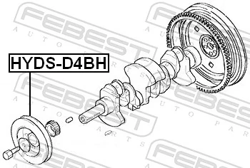 HYDSD4BH Febest Демпфер колінвалу