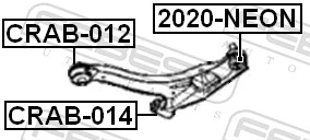 2020NEON Febest Кульові на авто
