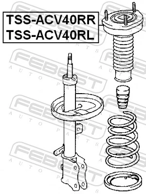 Подушка амортизатора заднього, лівого Raiso RC49270 ціна, від 17.82 USD