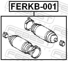 FERKB001 Febest Пильник рульової