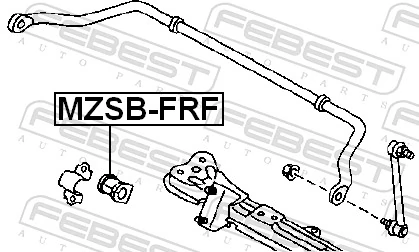 Купити S10H34156A Mazda Подушка стабілізатора передня