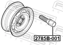 2785B001 Febest Болти до колеса