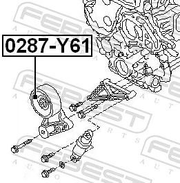 117502W20C Renault (RVI) Натяжна планка поліклинового ременя