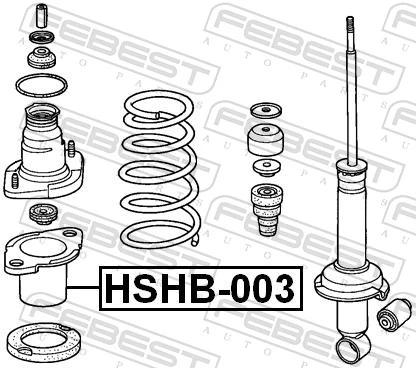 HSHB003 Febest Пильник стійки задньої