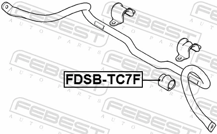 FDSBTC7F Febest Втулка стабілізатора переднього