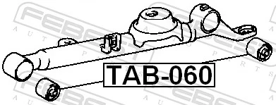 TAB060 Febest Сайлентблок задньої тяги