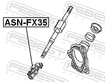 ASNFX35 Febest Рульовий кардан нижній