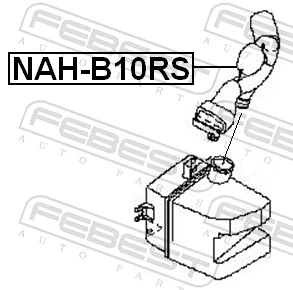 NAHB10RS Febest Патрубок повітряний, вихід повітряного фільтра