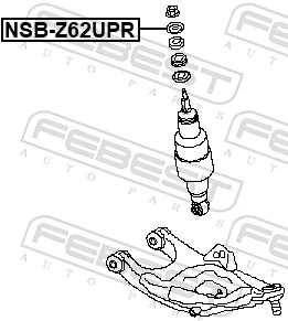 NSBZ62UPR Febest Втулка амортизатора заднього