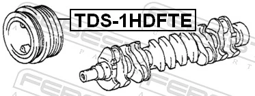TDS1HDFTE Febest Демпфер колінвалу