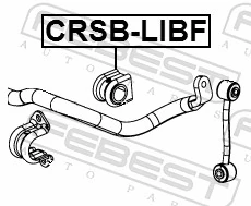CRSBLIBF Febest Втулка стабілізатора переднього