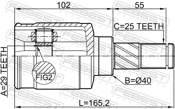 TA41033CVI Safety ШРКШ внутрішній, передній, правий
