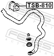 TSB810 Febest Втулка стабілізатора переднього