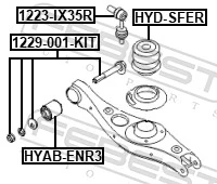 HYDSFER Febest Буфер заднього амортизатора