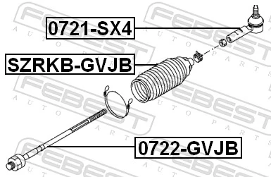 0722GVJB Febest Тяги кермові