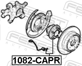 1082CAPR Febest Маточина задня