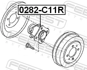0282C11R Febest Маточина задня