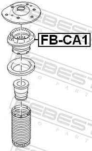 FBCA1 Febest Підшипник опори амортизатора