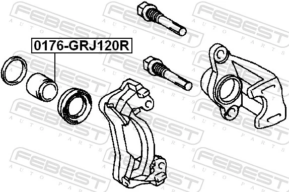 0176GRJ120R Febest Поршень гальмівного супорта заднього