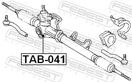 TAB041 Febest Сайлентблок кріплення рульової рейки