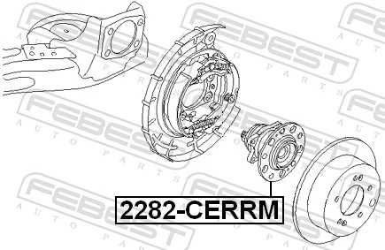 2282CERRM Febest Маточина задня