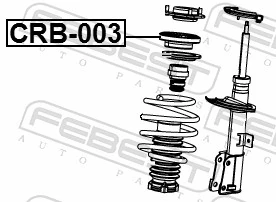 CRB003 Febest Підшипник опори амортизатора