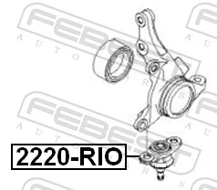 2220RIO Febest Кульові на авто