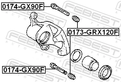 0174GX90F Febest Втулка напрямна гальмівного супорта
