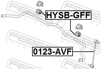 HYSBGFF Febest Втулка стабілізатора переднього