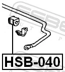 HSB040 Febest Прокладка стабільзатора заднього