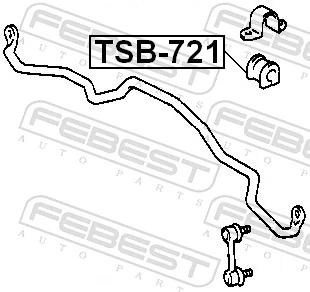 TSB721 Febest Втулка стабілізатора переднього