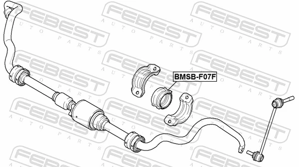 BMSBF07F Febest Втулка стабілізатора переднього
