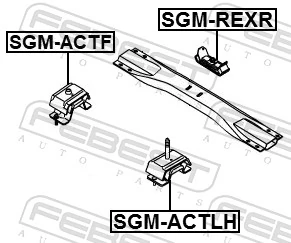 SGMACTLH Febest Ліва опора двигуна