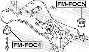 FMFOC5 Febest Подушка передньої балки