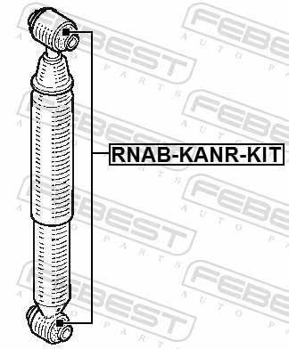 RNABKANRKIT Febest Сайлентблок амортизатора заднього