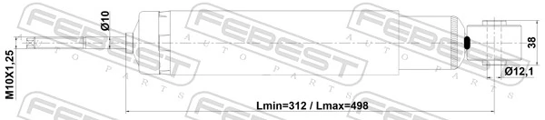 Купити S32000 Tangun Стійка амортизатора задня
