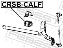 CRSBCALF Febest Втулка стабілізатора переднього