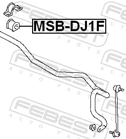 MSBDJ1F Febest Втулка стабілізатора переднього