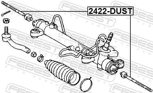 2422DUST Febest Тяги кермові