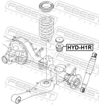 HYDH1R Febest Відбійник задньої ресори