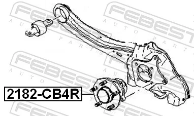 2182CB4R Febest Маточина задня