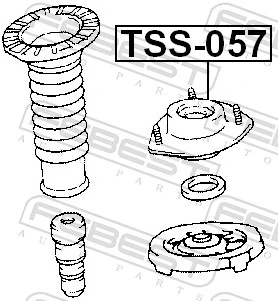 TSS057 Febest Кріплення переднього амортизатора