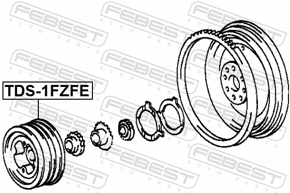 TDS1FZFE Febest Демпфер колінвалу