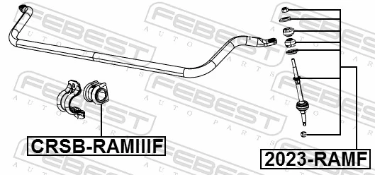 2023RAMF Febest Тяга переднього стабілізатора